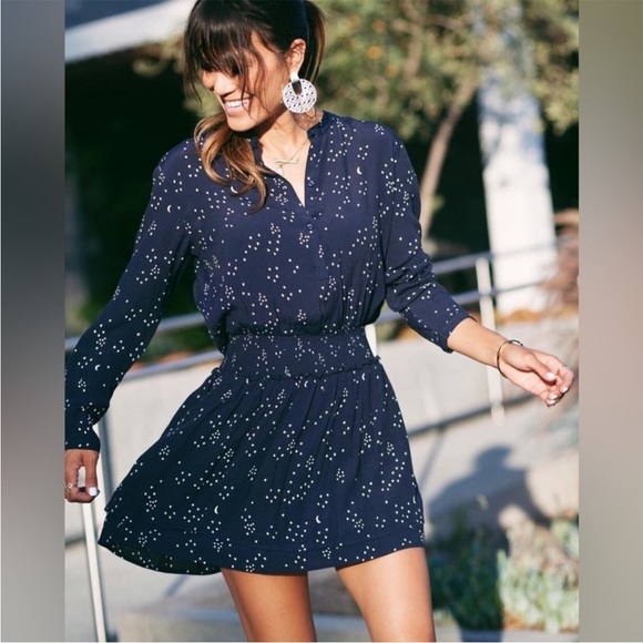 Rails Juliette Navy Galaxy Dress